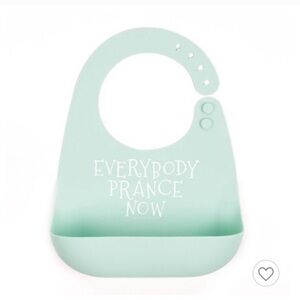NEW Tunno Tots mint silicone bib Everybody Prance